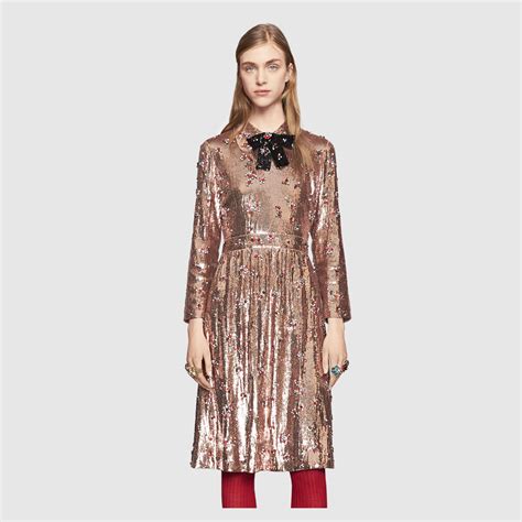 gucci sequin pants|gucci chiffon dress.